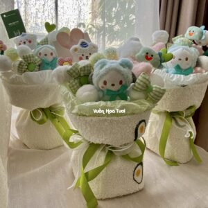 Bó hoa gấu bông đáng yêu