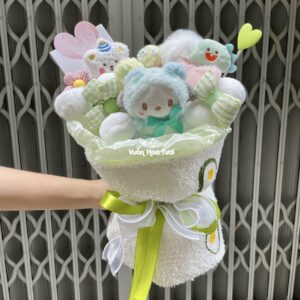 Tặng bó hoa gấu bông cho sếp nữ