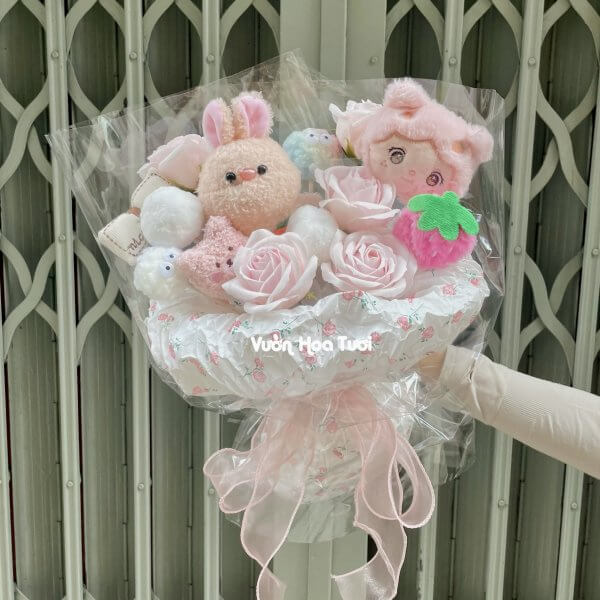 Bó Hoa Gấu Bông Happiness