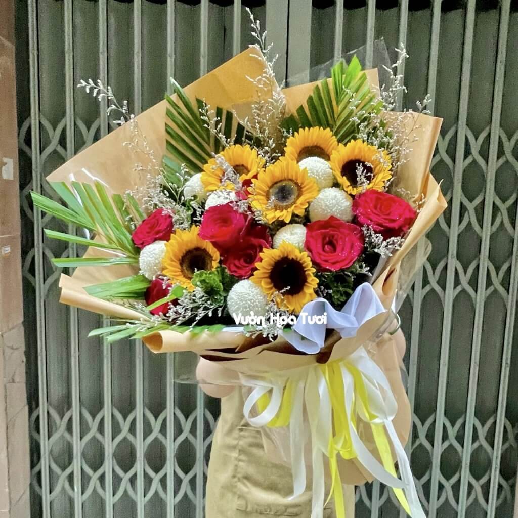Bó Hoa Hướng Dương Rực Rỡ Thắp Sáng Tâm Hồn