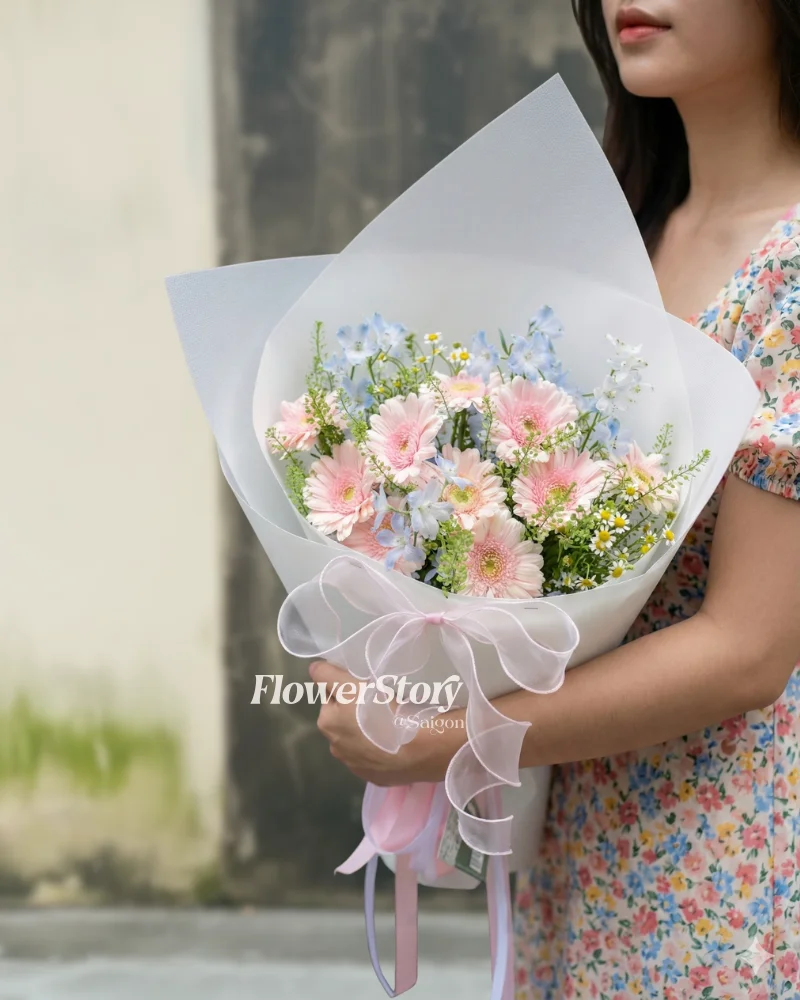 Bó Hoa Del Pink Tana Flowers 2